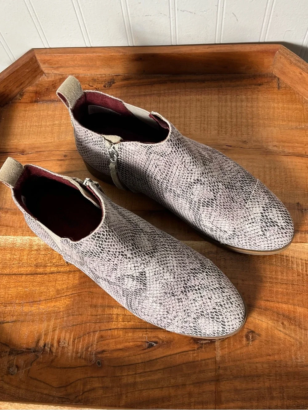 Women’s 7 Toms Snake Skin Reese Booties